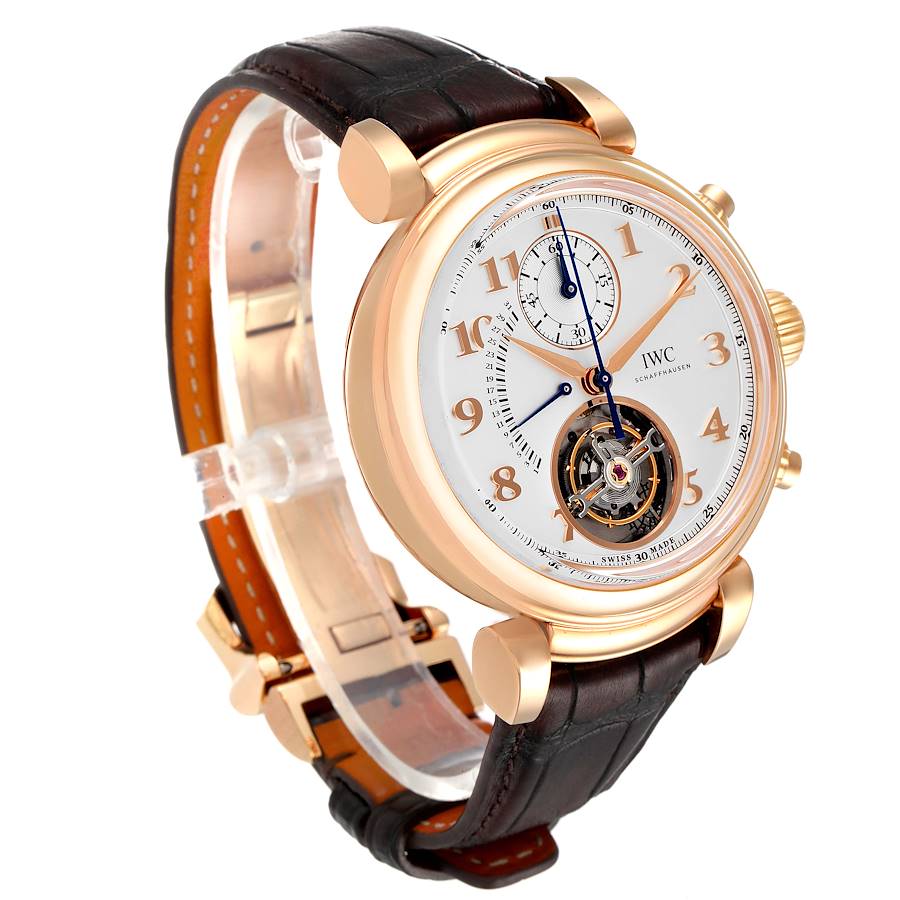 IWC Da Vinci Tourbillon Retrograde Flyback Chronograph Rose Gold Mens Watch IW393101