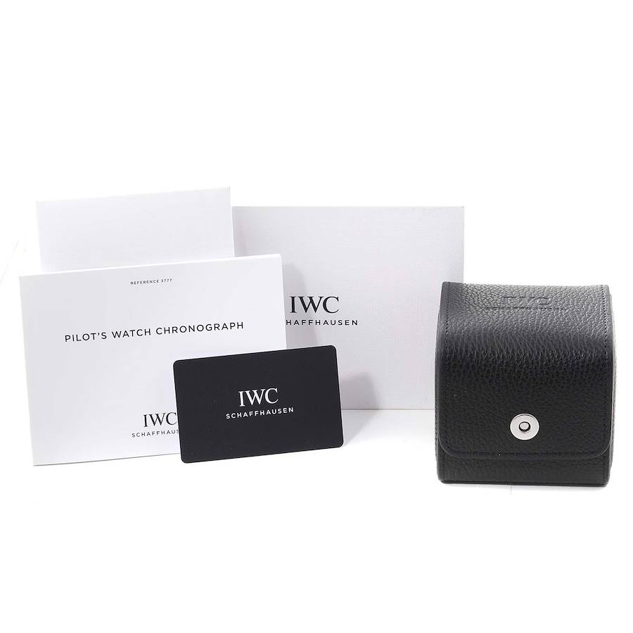 IWC Pilot Black Dial Men's Chronograph Watch IW377709