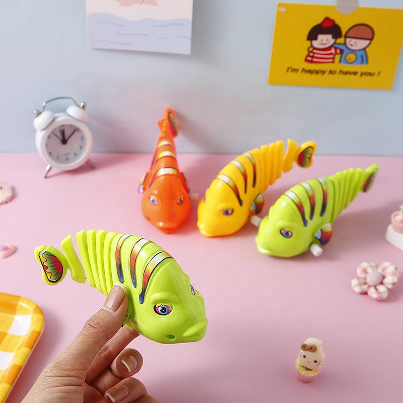 Set of 4 Wind-Up Rockfish Toys