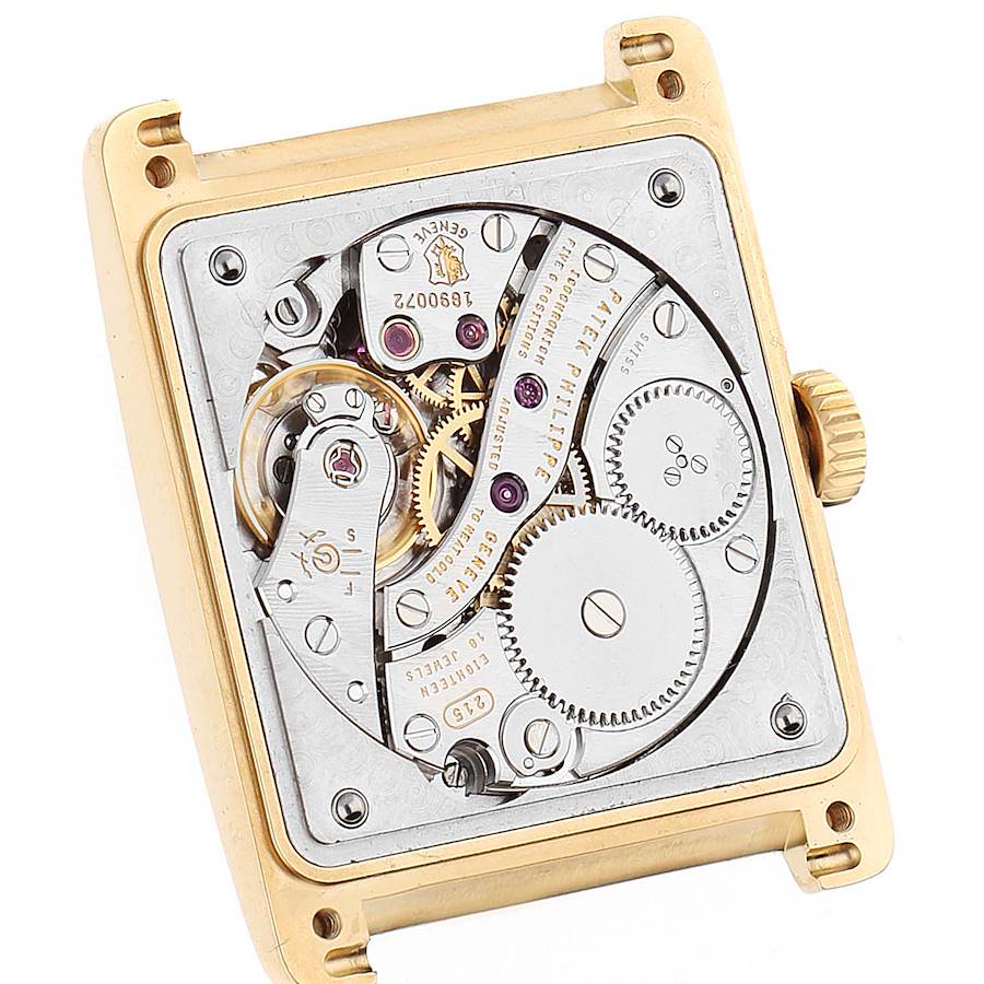 Patek Philippe Gondolo 18K Yellow Gold Silver Dial Mens Watch 5010