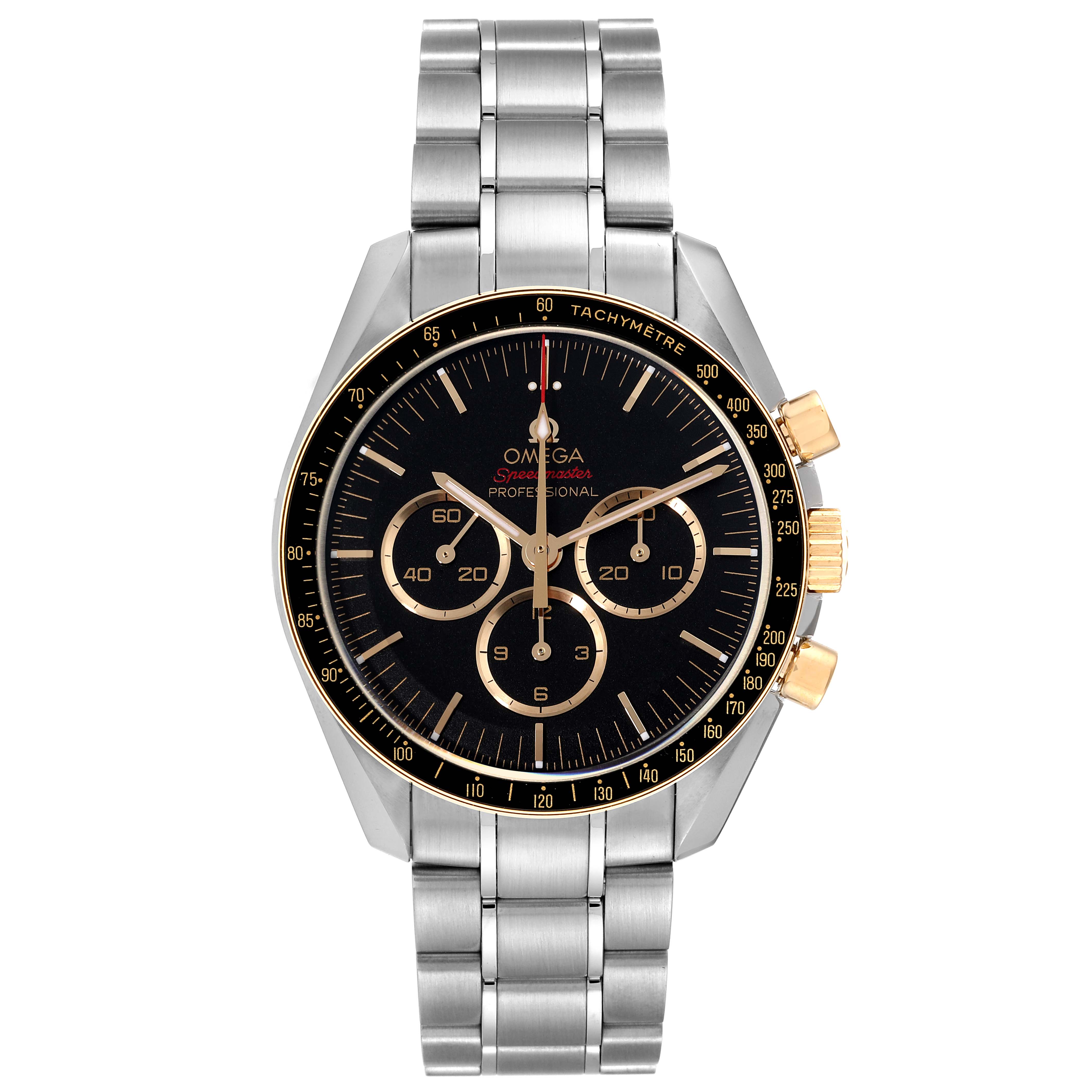 Omega Speedmaster Tokyo 2020 Limited Edition Steel Yellow Gold Mens Watch 42.0 MM 522.20.42.30.01.001