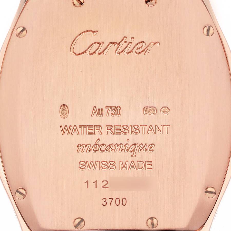 Cartier Tortue Medium Rose Gold Diamond Bezel Ladies Watch WA501008