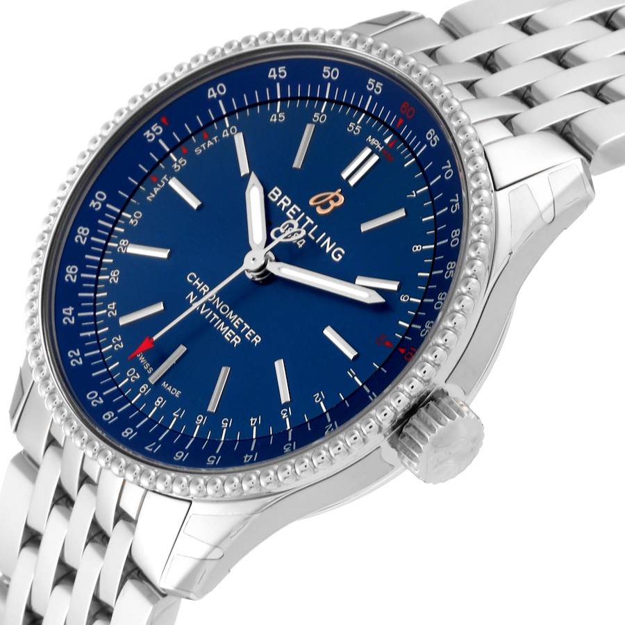 Breitling Navitimer Automatic 35 Blue Dial Steel Midsize Watch A17395