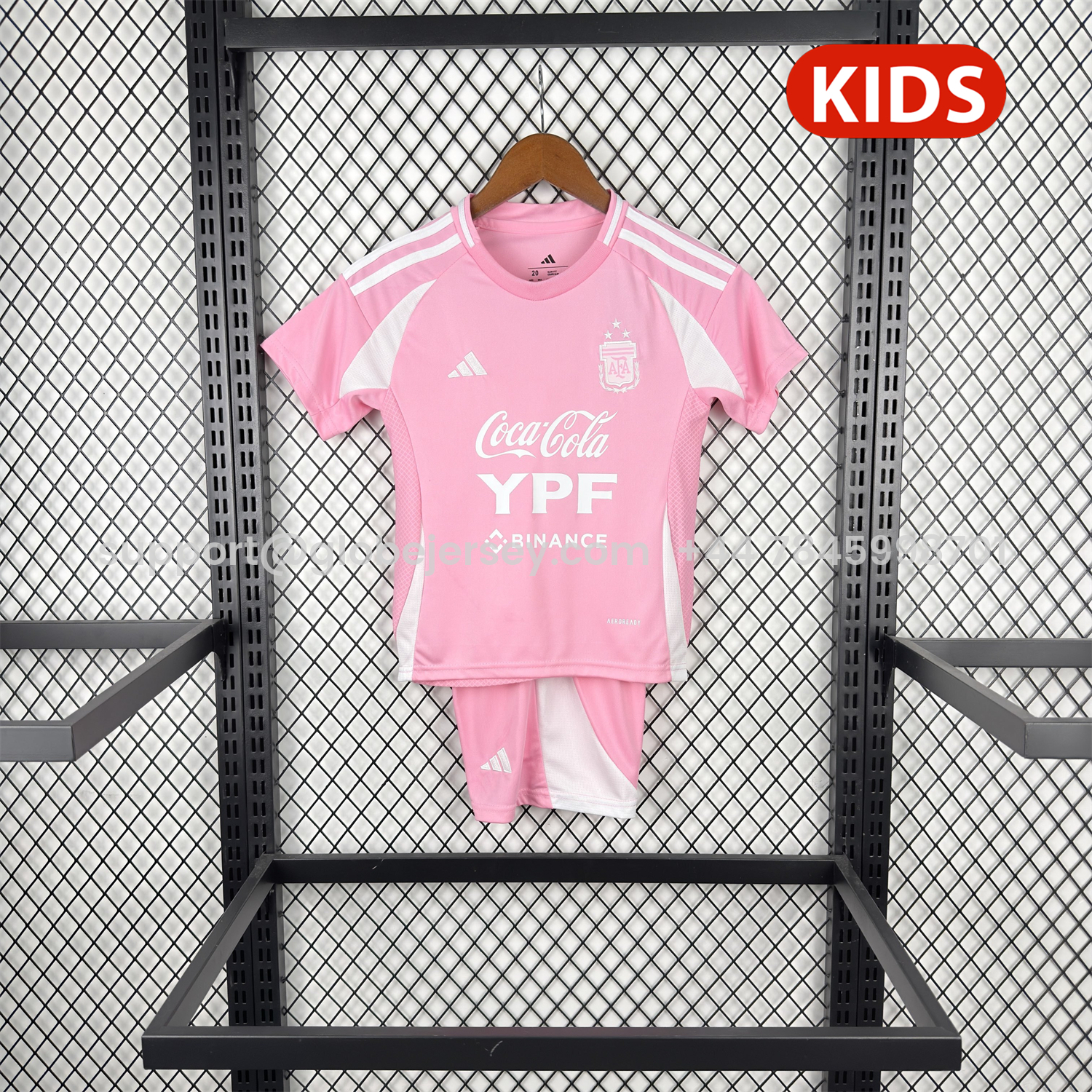 Argentina 2026 Pink Special Kids Kit