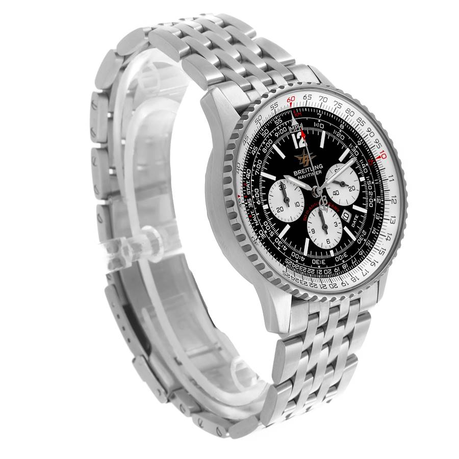 Breitling Navitimer 50th Anniversary Black Dial Steel Watch A41322