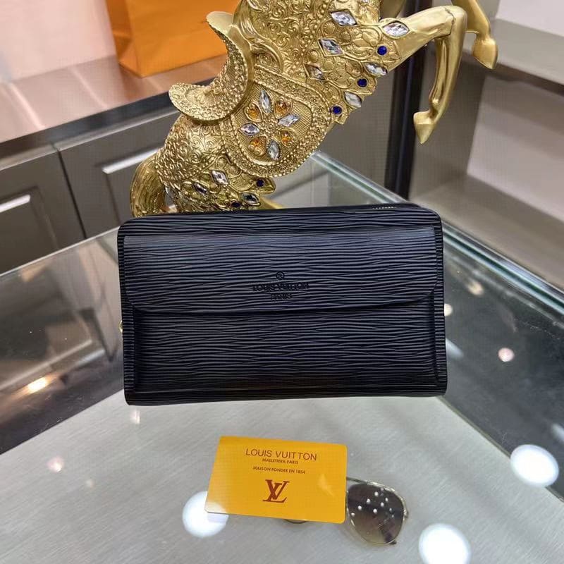 Louis Vuitton Epi Sarah Wallet Black 28Cm