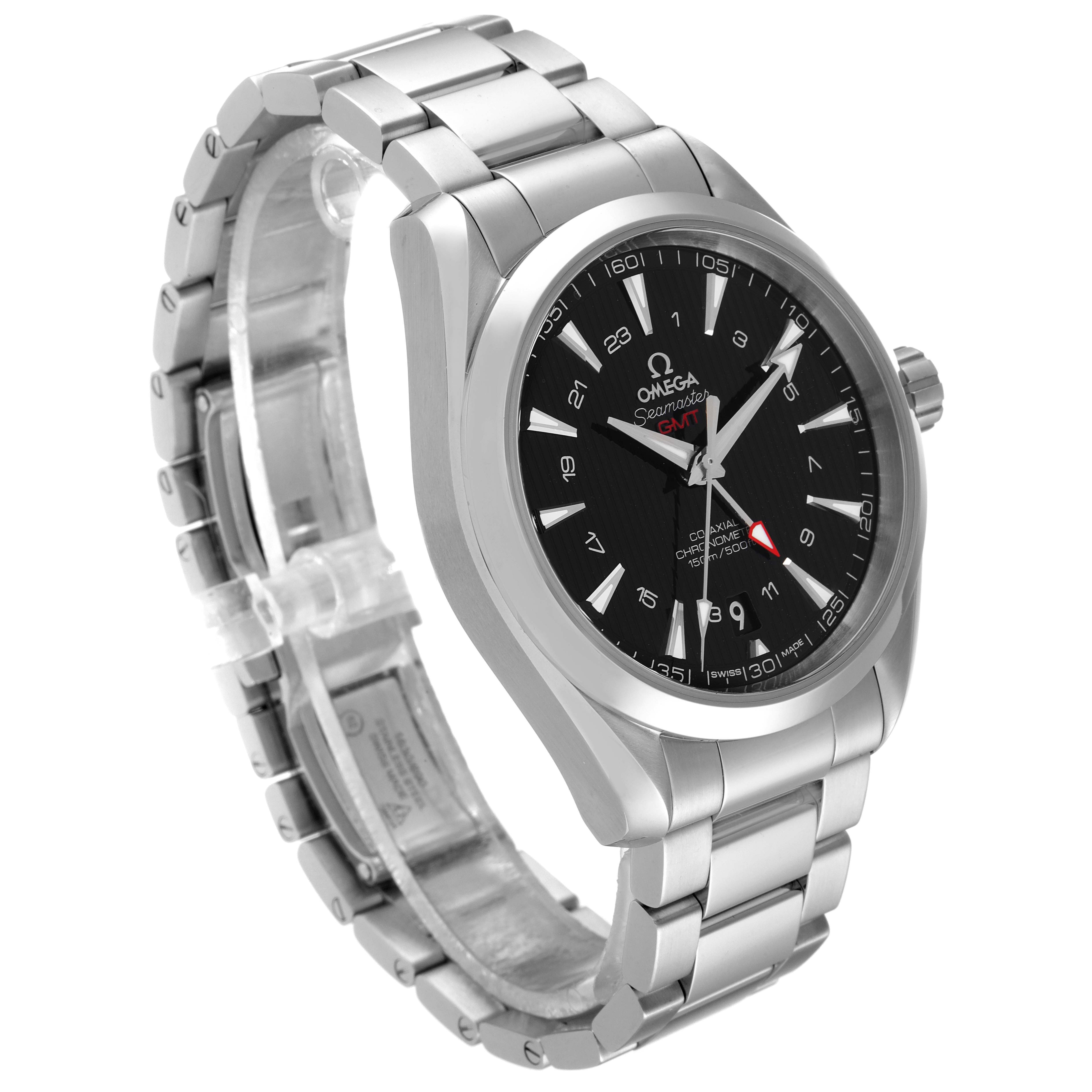 Omega Seamaster Aqua Terra GMT Co-Axial Steel Mens Watch 43.0 MM 231.10.43.22.01.001