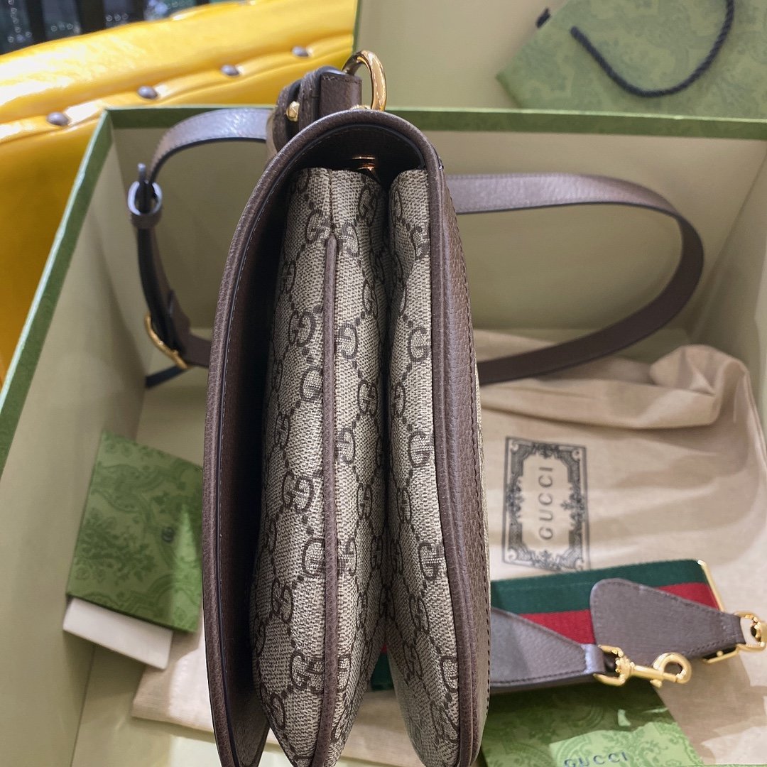 Gucci Blondie Medium GG Supreme Shoulder Bag Beige 29cm 699210 96IWG 8745