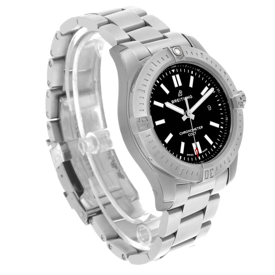 Breitling Colt Black Dial Automatic Steel Mens Watch A17388