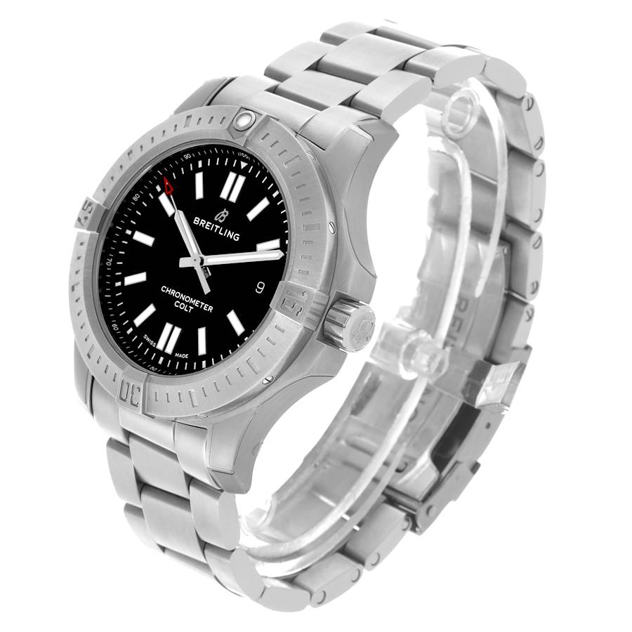 Breitling Colt Black Dial Automatic Steel Mens Watch A17388