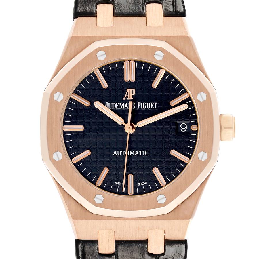 Audemars Piguet Royal Oak Midsize Rose Gold Mens Watch 15450OR