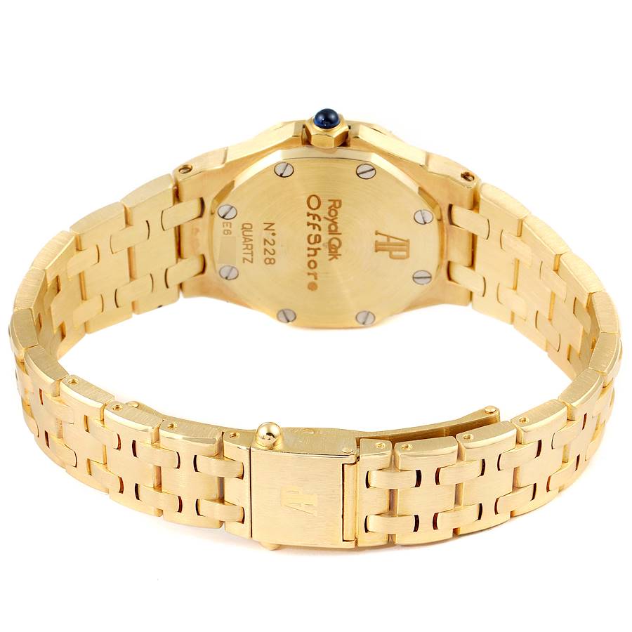 Audemars Piguet Royal Oak Offshore Yellow Gold Diamond Ladies Watch 67151BA