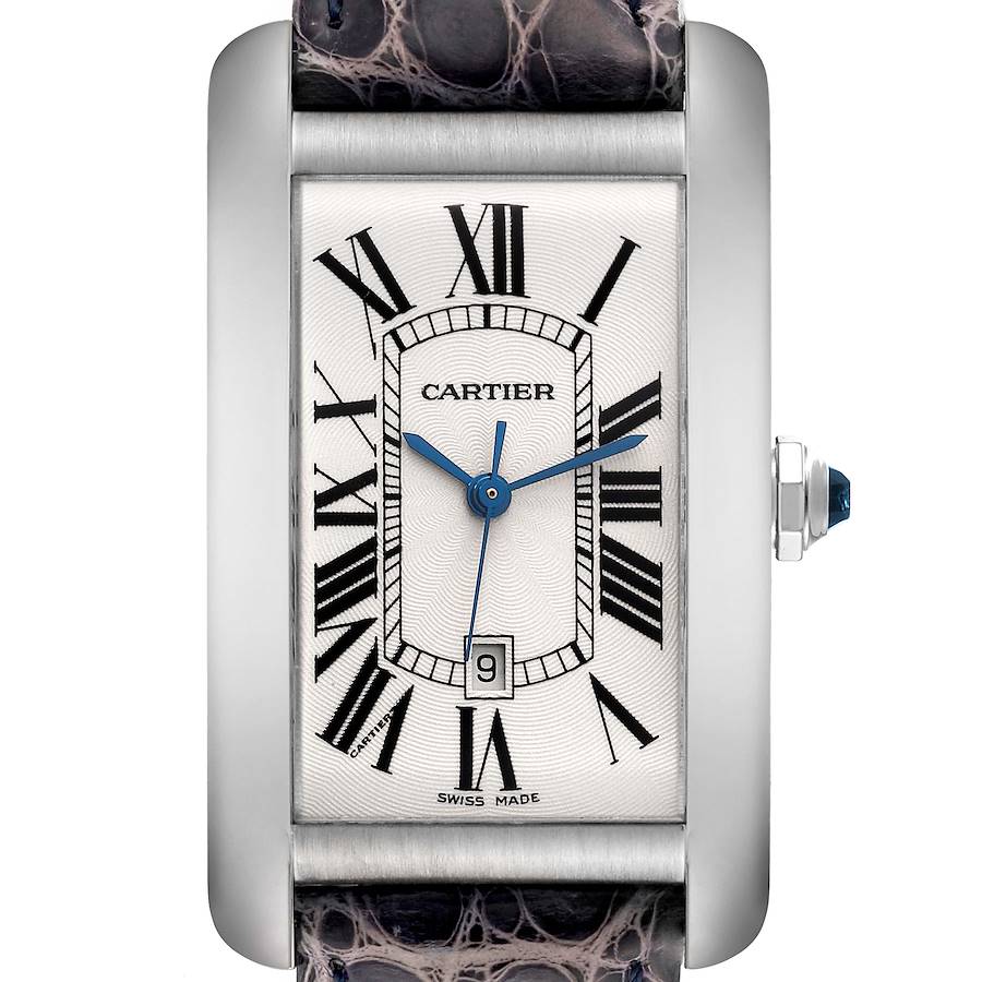Cartier Tank Americaine Large White Gold Mens Watch W2603256