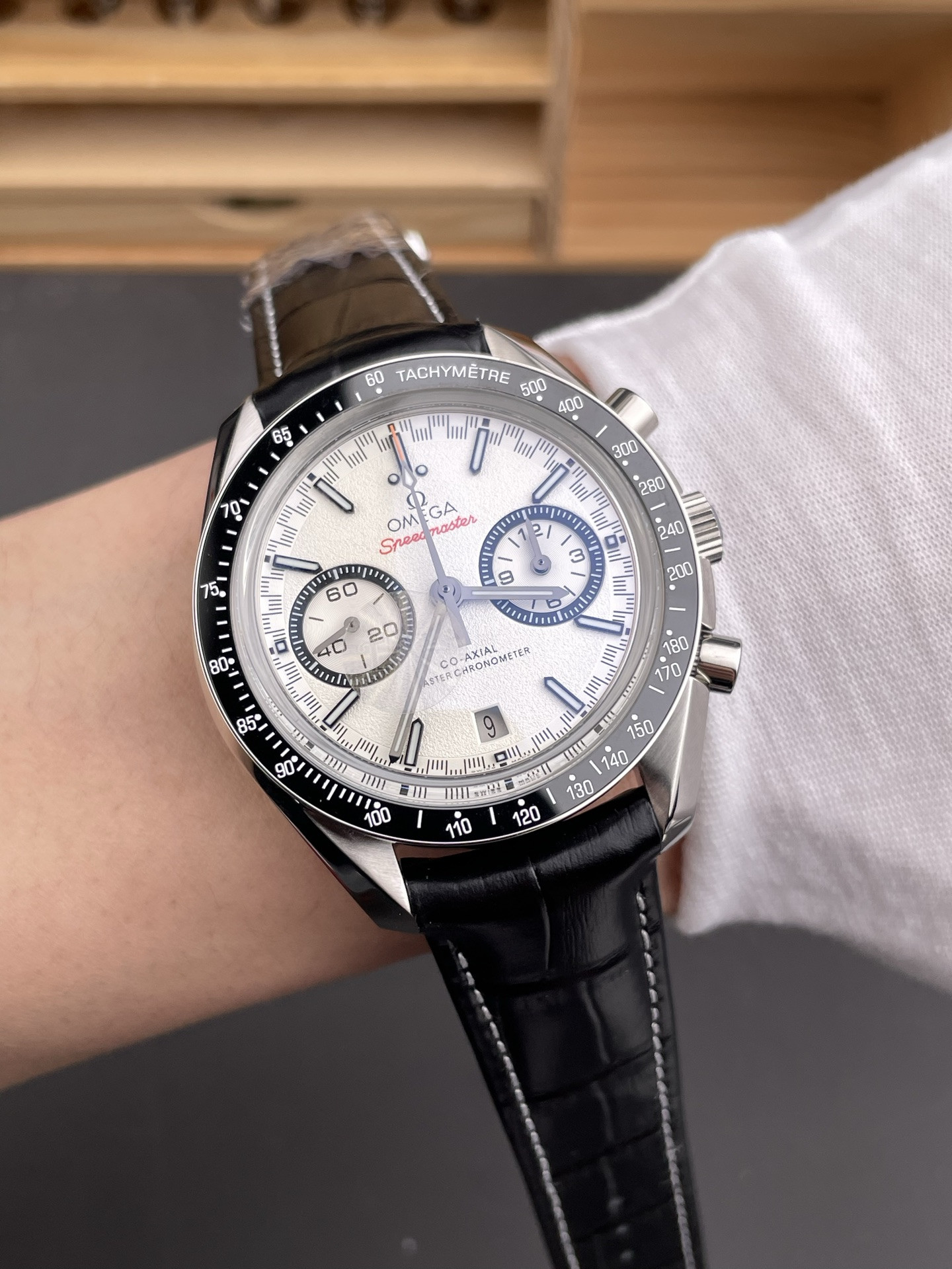 Speedmaster Racing Chronograph White Dial
