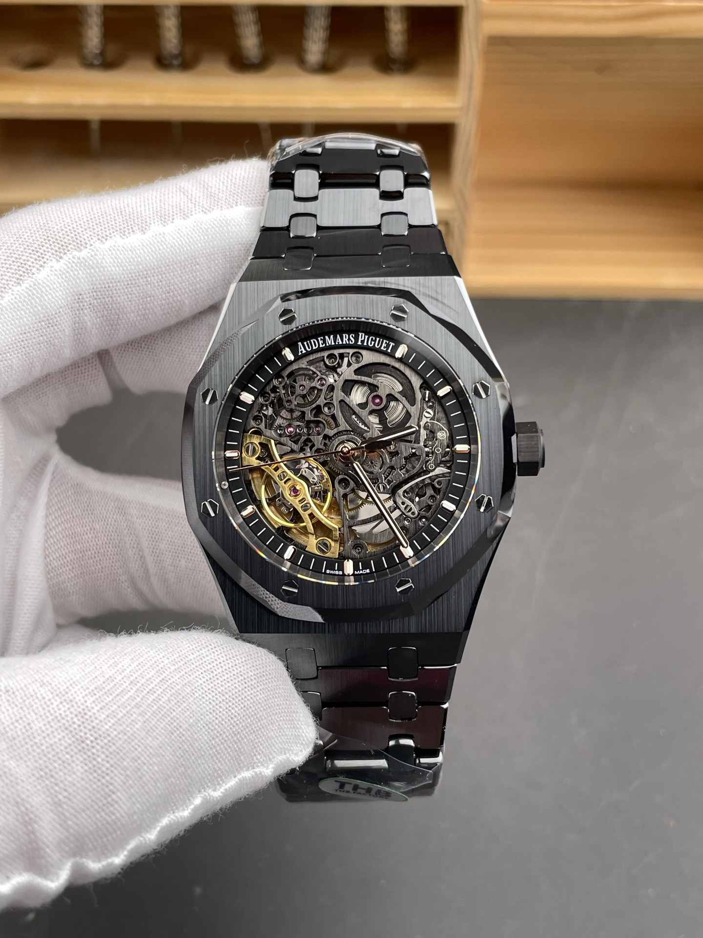 Royal Oak 15416 Black Ceramic Skeleton