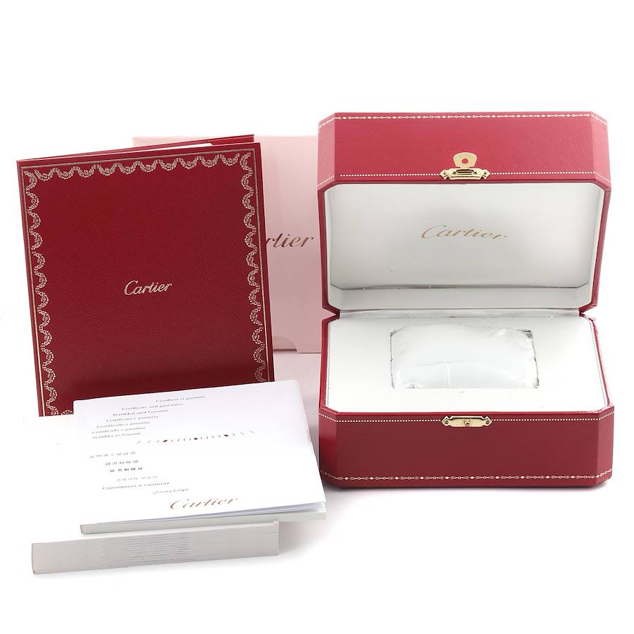 Cartier Rotonde Limited Edition White Gold Gray Dial Mens Watch W1556253
