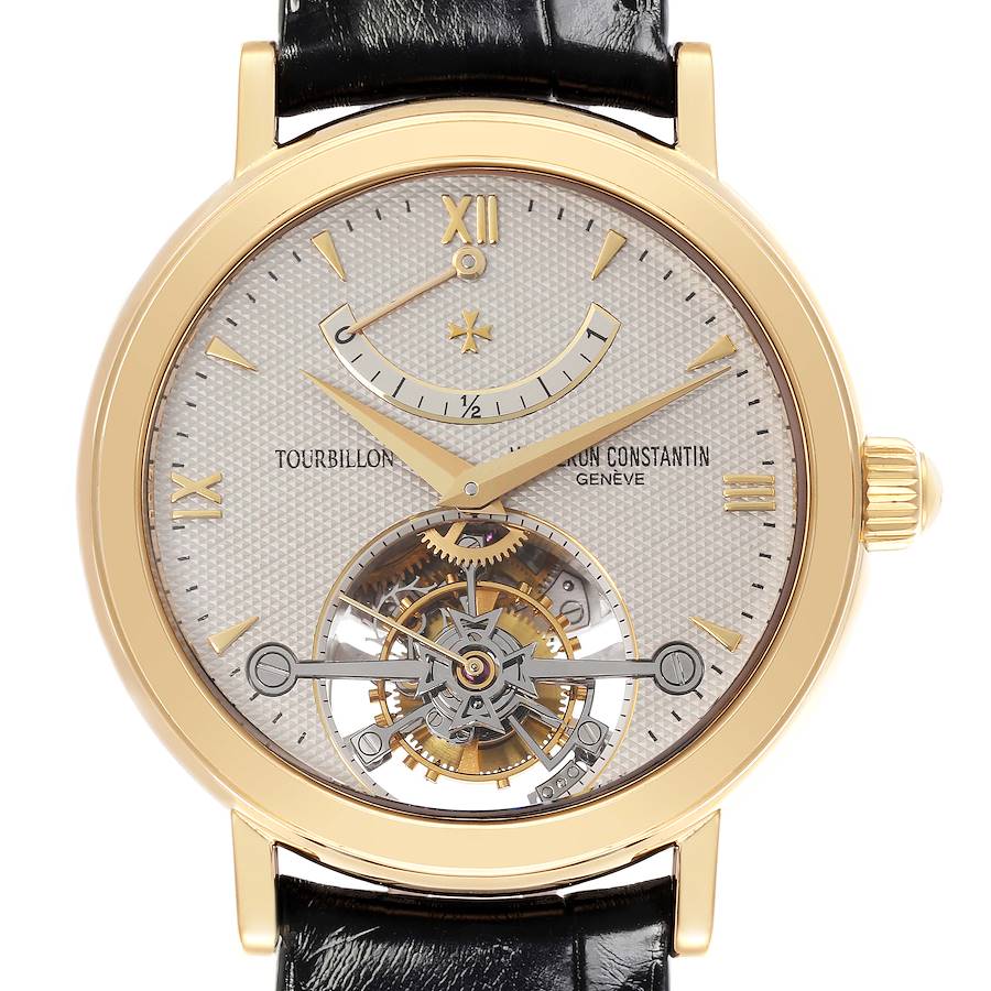 Vacheron Constantin Patrimony Tourbillon Yellow Gold Mens Watch 30050