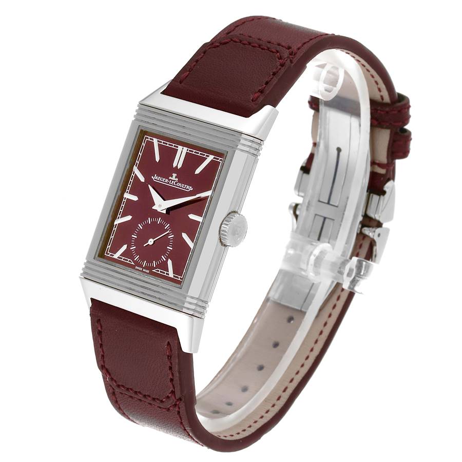 Jaeger LeCoultre Reverso Tribute Steel Mens Watch 214.8.62 Q397846J