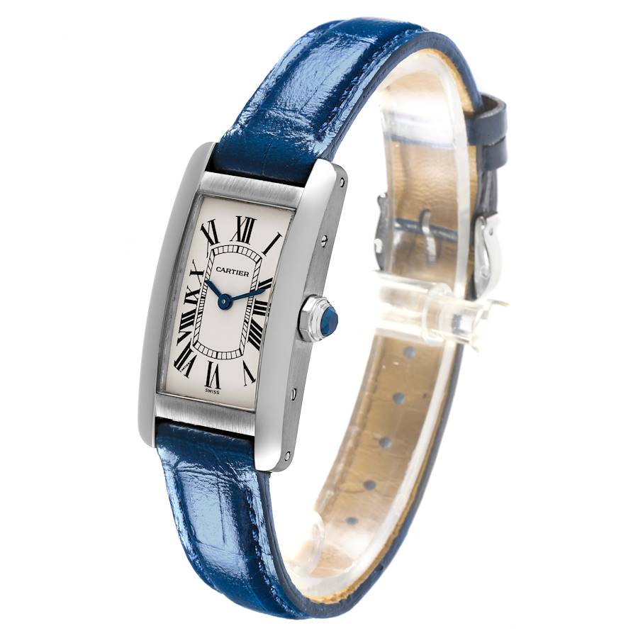 Cartier Tank Americaine White Gold Silver Dial Ladies Watch W2601956