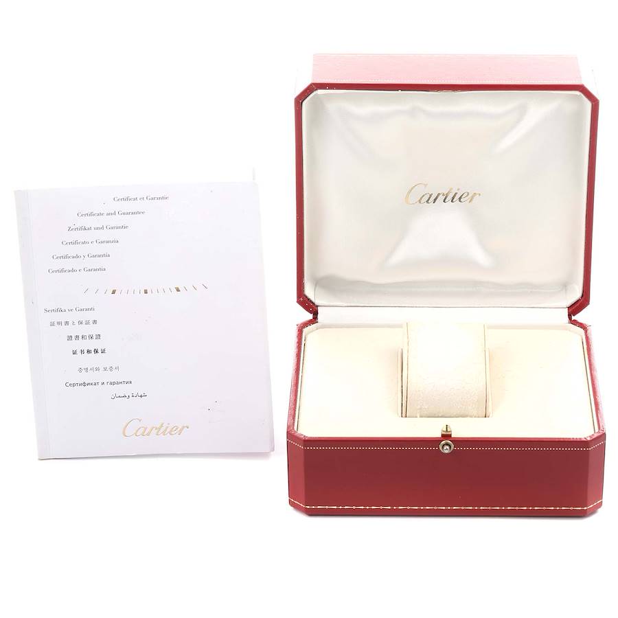 Cartier Cle 40mm Steel Rose Gold Silver Dial Mens Watch W2CL0002