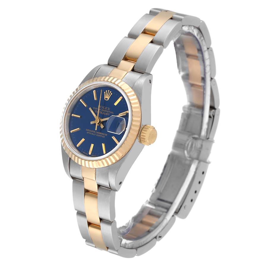 Rolex Oyster Perpetual&Datejust Watches His & Hers Yellow Gold Blue Dial Models(HH16)