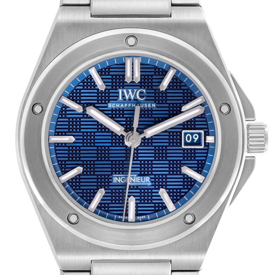 IWC Ingenieur 40 Blue Dial Steel Mens Watch IW328907