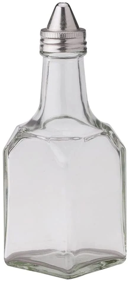 Commercial Classic Retro Style Oil and Vinegar Dispenser,Glass,6-Ounce