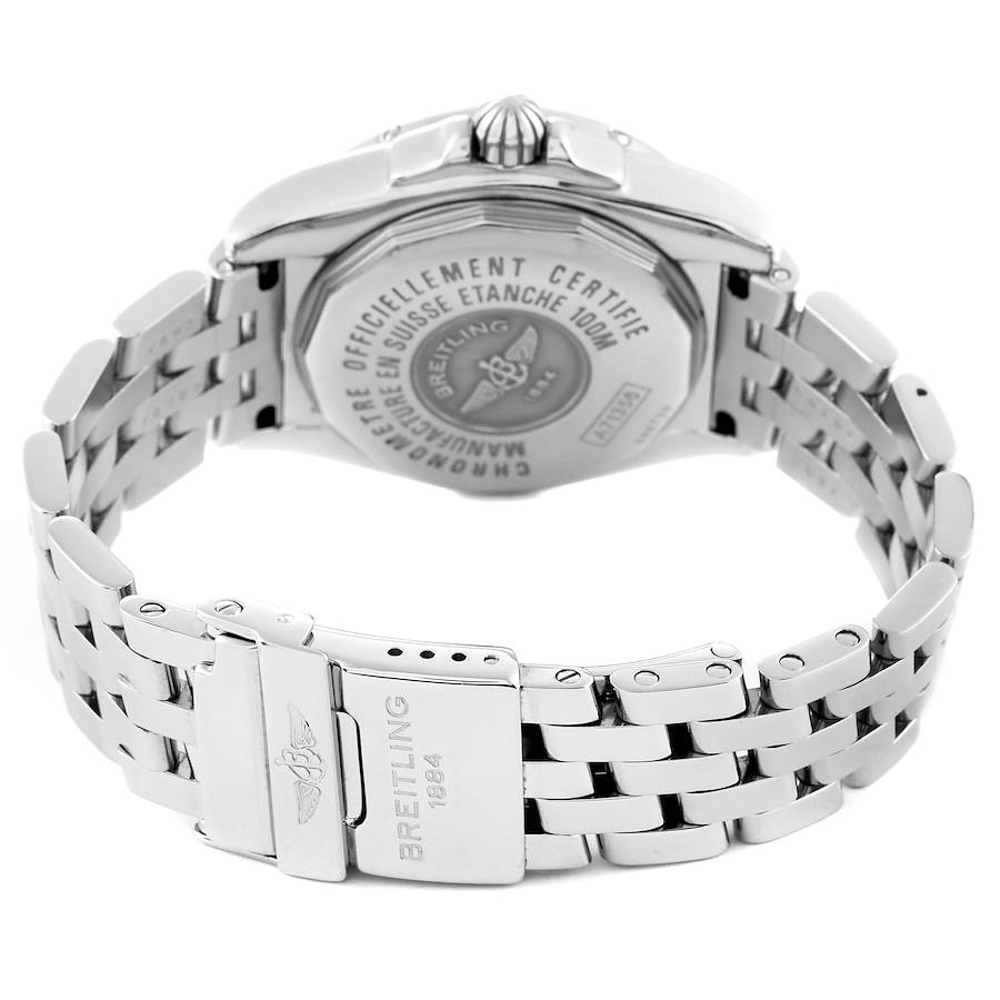 Breitling Cockpit Mother of Pearl Diamond Steel Ladies Watch A71356