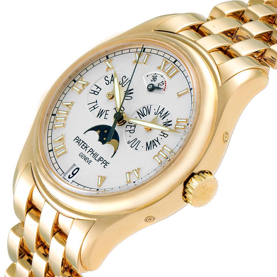 Patek Philippe Annual Calendar Moonphase Yellow Gold Mens Watch 5036