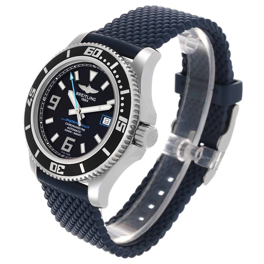 Breitling Aeromarine Superocean 44 Blue Hand Steel Mens Watch A17391