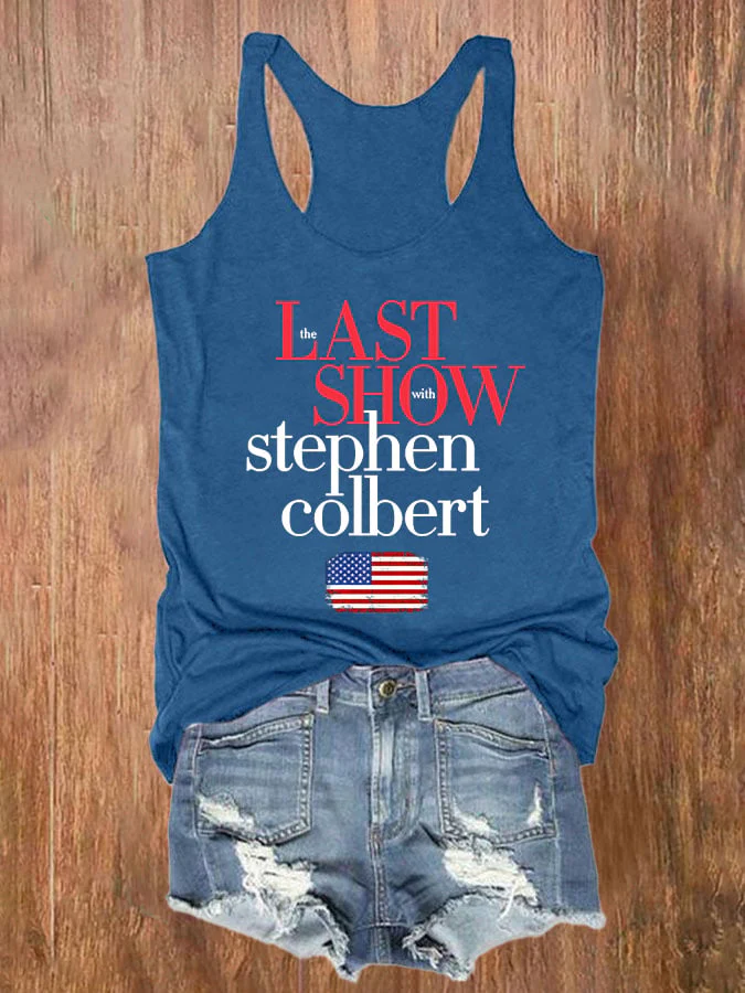 Retro Last Show Print Tank Top