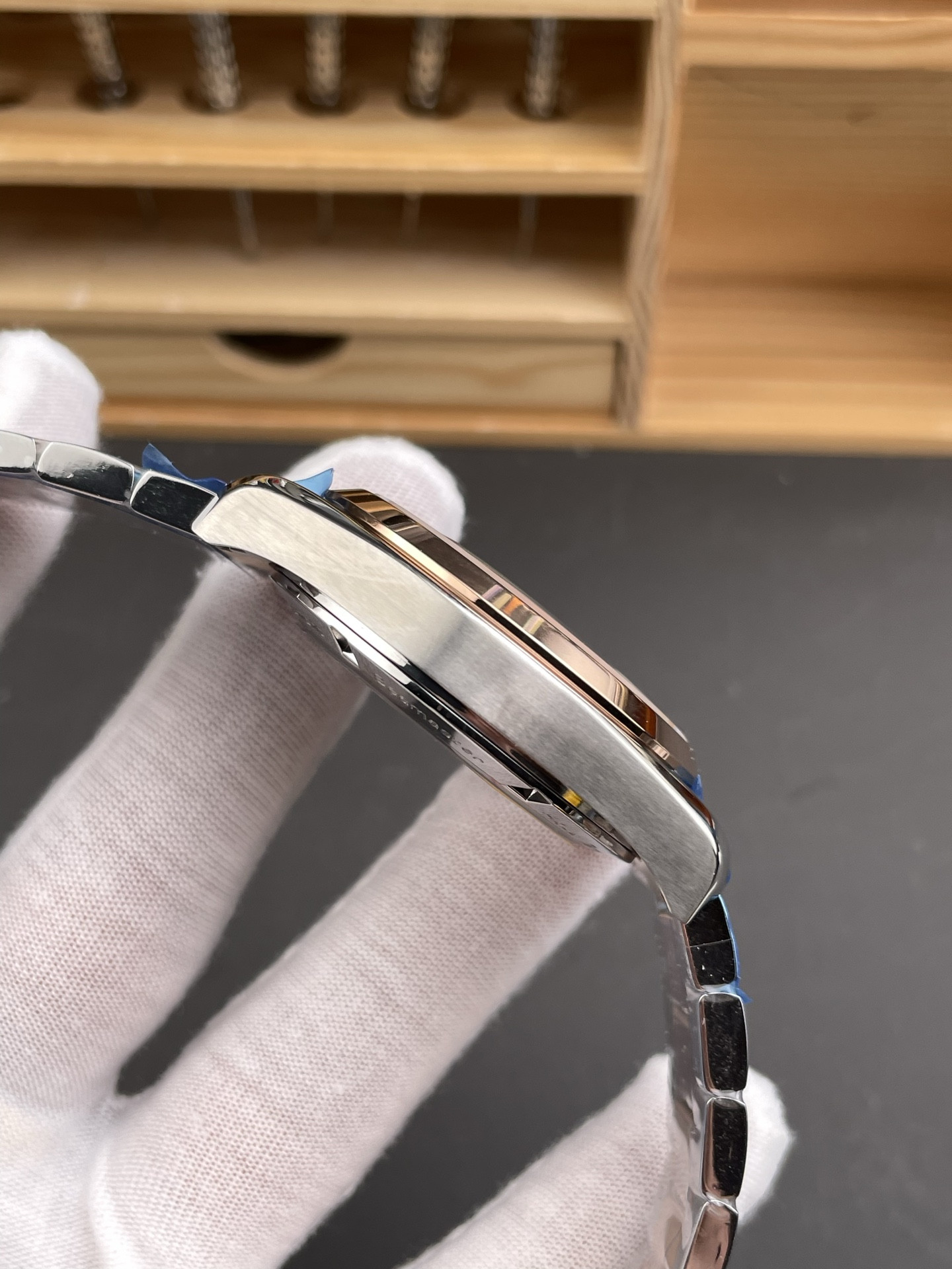 Two-Tone Rose Gold Seamaster 150, GMT Brown Dial