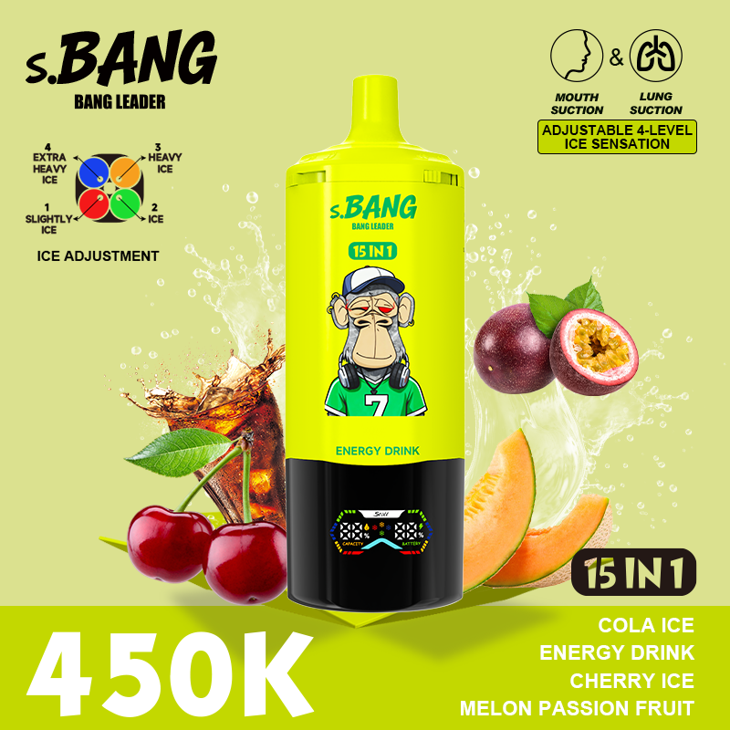 Bang Leader 450K Puffs 15-in-1 Prefilled Vape - 15 Flavours, Rechargeable