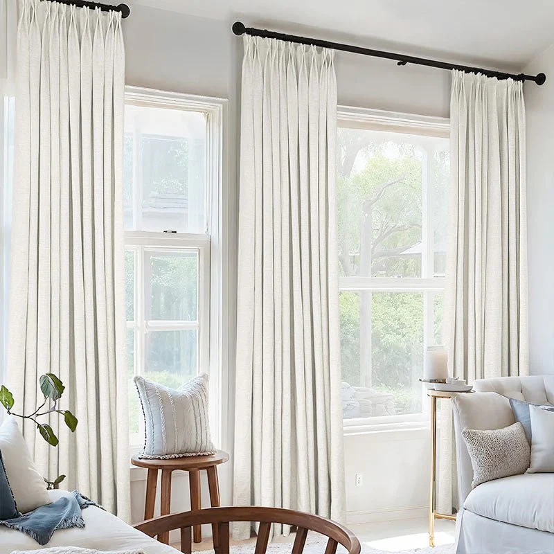 Custom Heavyweight Linen Drape - Pleated