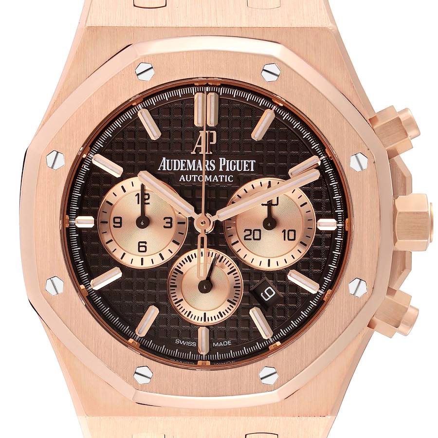 Audemars Piguet Royal Oak Rose Gold Chronograph Mens Watch 26331OR