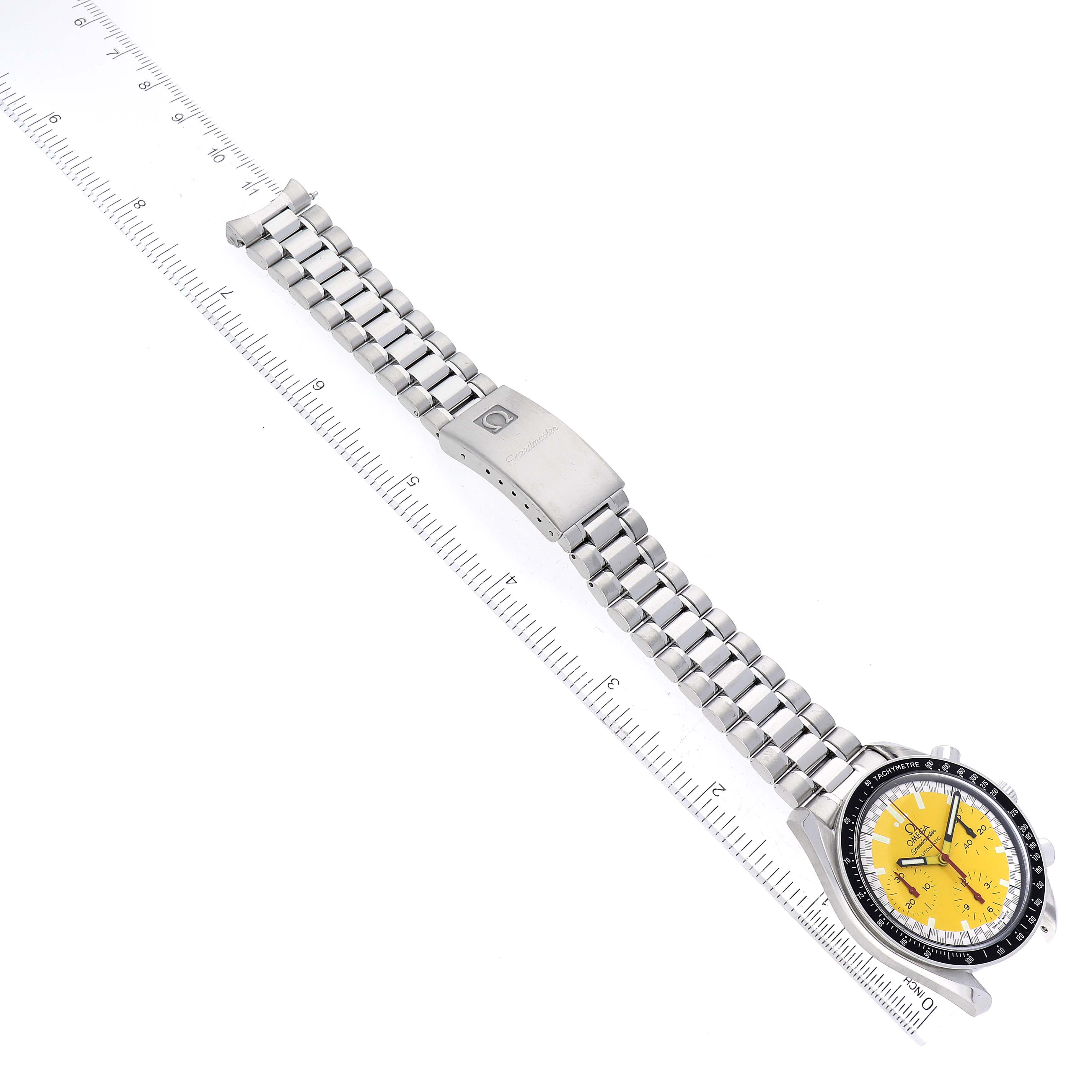 Omega Speedmaster Schumacher Yellow Dial Steel Mens Watch 39.0 MM 3510.12.00