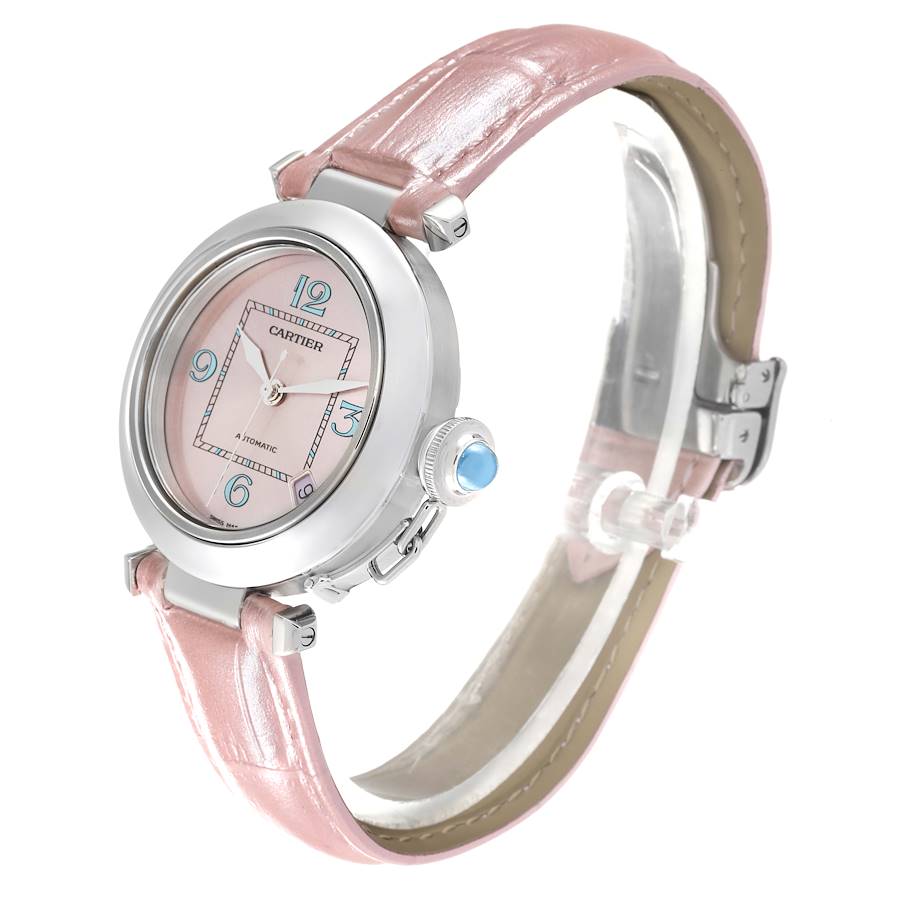 Cartier Pasha C Medium Pink Blue Limited Edition Watch W3108199