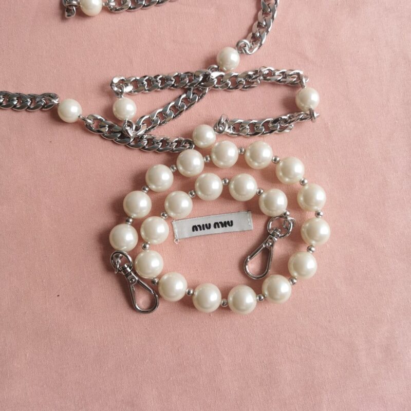 Replica Miu Miu Matelassé Pearl Pink