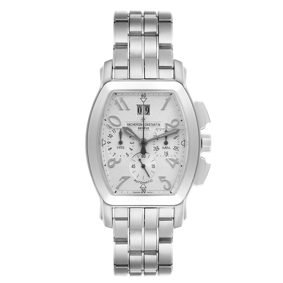 Vacheron Constantin Royal Eagle Chronograph Silver Dial Steel Mens Watch 49145