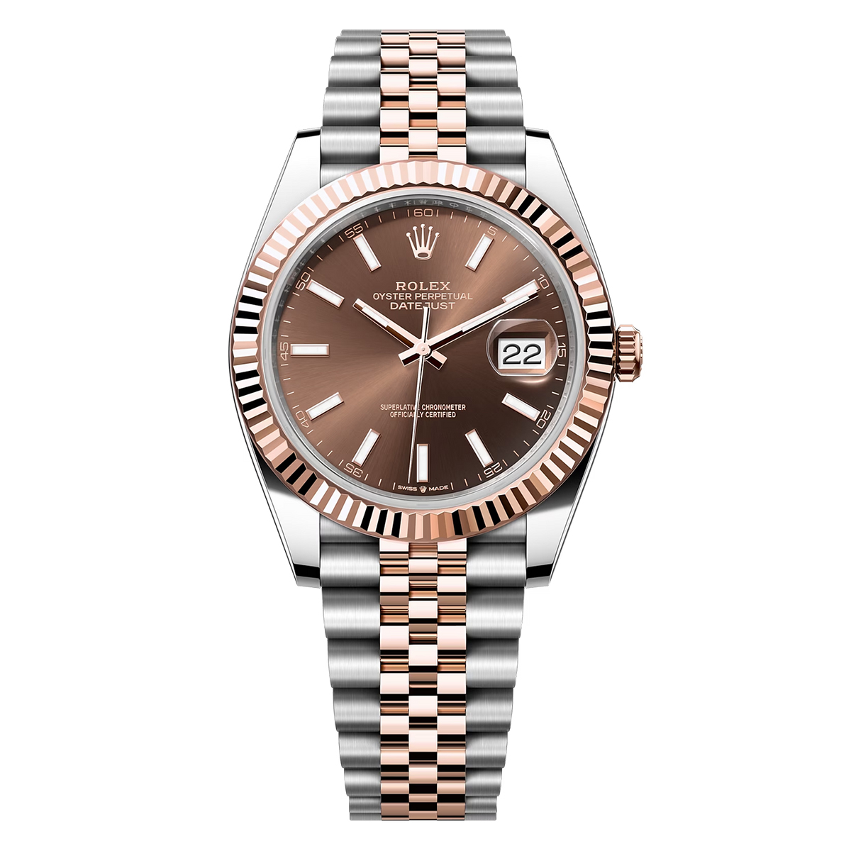 Rolex Datejust 41mm Jubilee Automatic Rose Gold & Steel Watch 126331