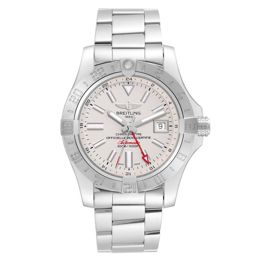 Breitling Aeromarine Avenger II GMT Steel Mens Watch A32390