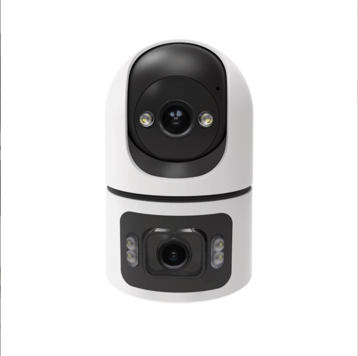 Double Lens Home Security Camera, Full-Color Night Vision Smart Monitor