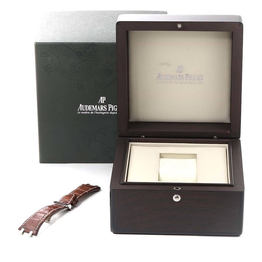 Audemars Piguet Royal Oak Brown Dial Steel Mens Watch 26300ST
