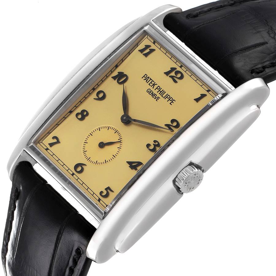 Patek Philippe Gondolo Small Seconds White Gold Mens Watch 5124