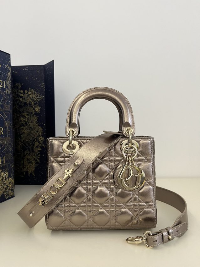 Replica Lady Dior Golden Metallic Abc