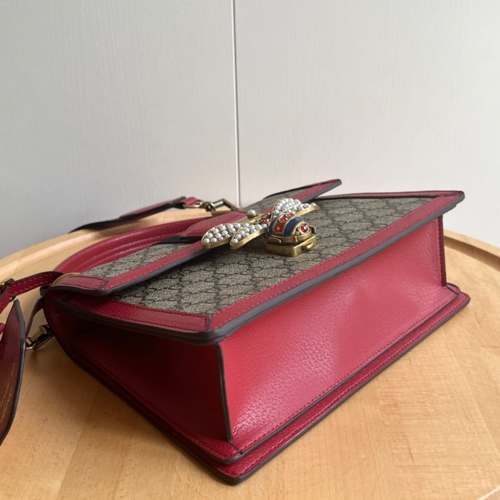 Gucci Queen Margaret GG Small Top Handle Bag Red 25cm 476541 9I6ST 8540