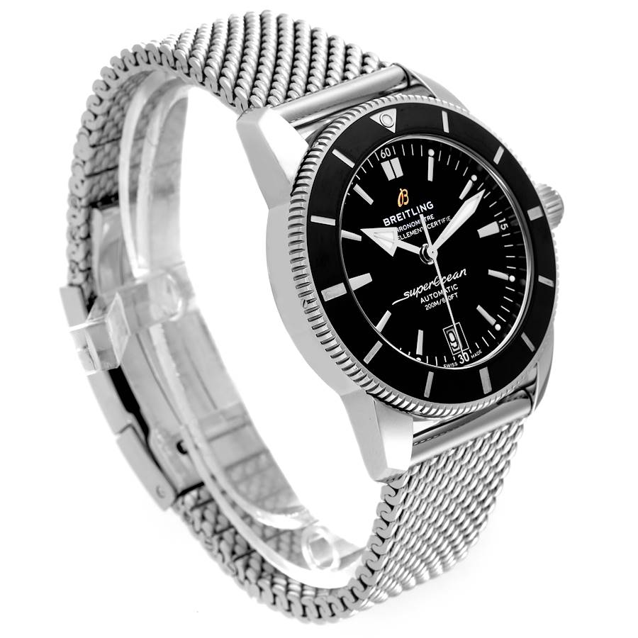 Breitling Superocean Heritage II 42 Black Dial Steel Watch AB2010