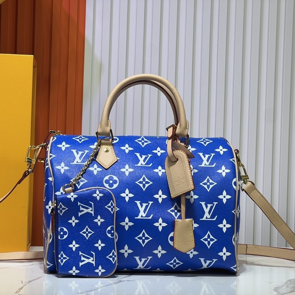 Louis Vuitton Speedy P9 Bandoulière 30 Blue 30Cm M24424
