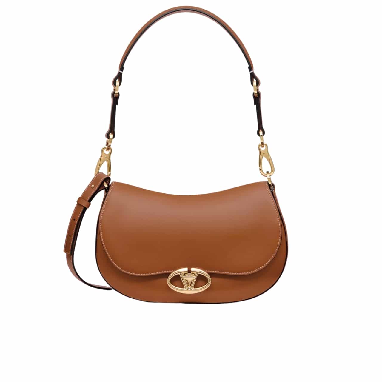Valentino Garavani Ohval Shoulder Bag Almond 28Cm 5W2B0N88Cvc Kel