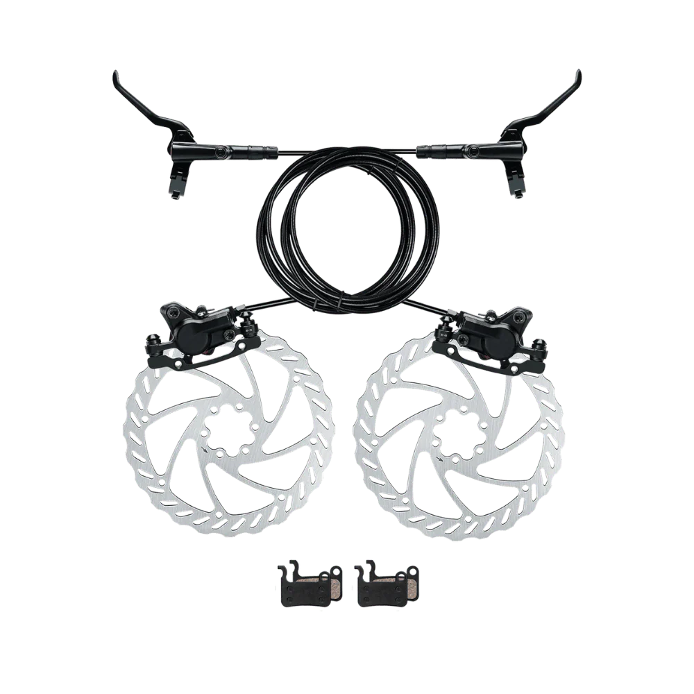 Freego eBike Hydraulic Disc Brake Set (Lever + Caliper + Disc + 2 Pads)